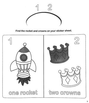 early learning 123 - sticker activity