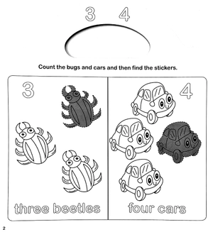 early learning 123 - sticker activity