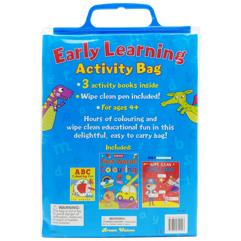 early learning activity bumper bag