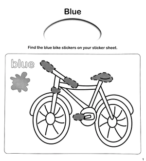 early learning colours and shapes - sticker activity