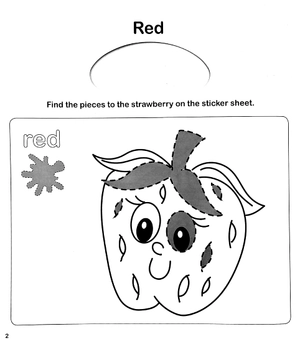 early learning colours and shapes - sticker activity