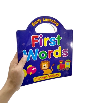 early learning first words - sticker activity