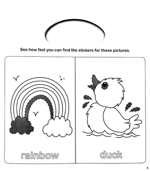early learning first words - sticker activity