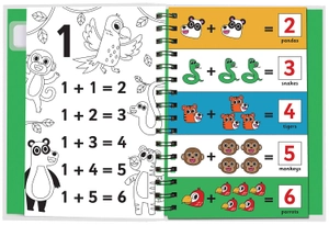 early learning magic water colouring - animal friends adding up