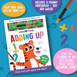 early learning magic water colouring - animal friends adding up