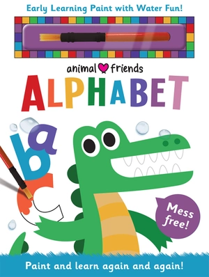 early learning magic water colouring - animal friends alphabet