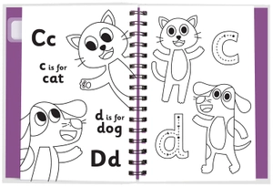 early learning magic water colouring - animal friends alphabet