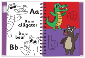 early learning magic water colouring - animal friends alphabet