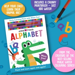 early learning magic water colouring - animal friends alphabet