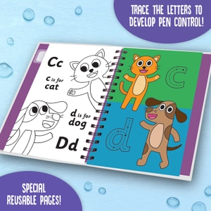 early learning magic water colouring - animal friends alphabet
