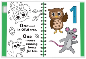 early learning magic water colouring - animal friends counting