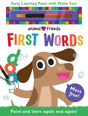 early learning magic water colouring - animal friends first words