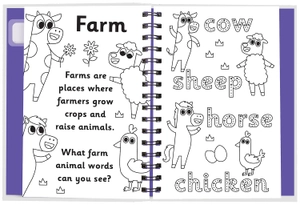 early learning magic water colouring - animal friends first words