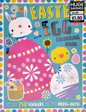 easter egg colouring book