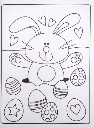 easter egg colouring book