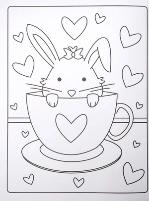 easter egg colouring book