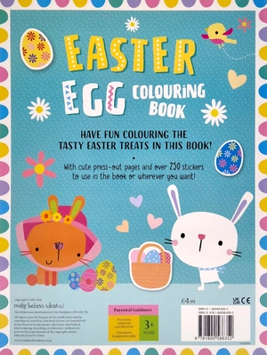 easter egg colouring book