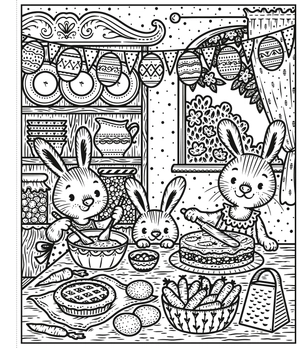 easter magic painting book