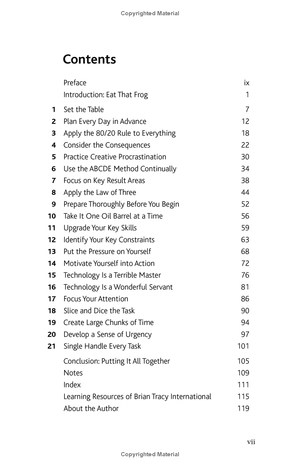 eat that frog! - 21 great ways to stop procrastinating and get more done in less time