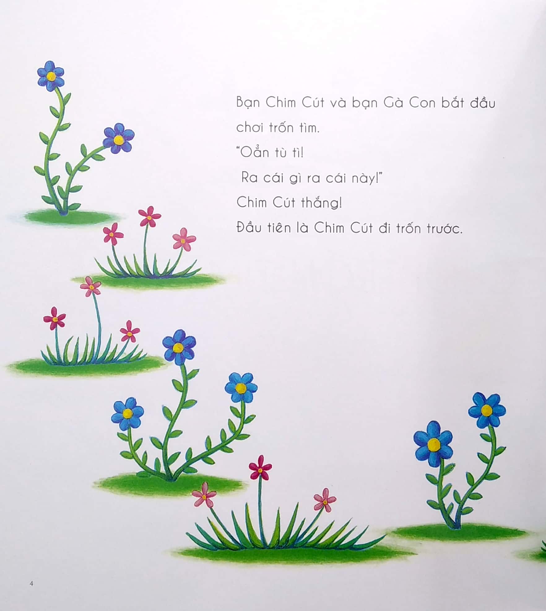 ehon - bạn chim cút - chơi trốn tìm