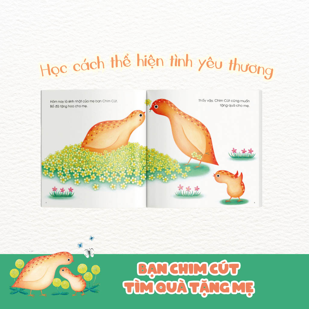 ehon - bạn chim cút - tìm quà tặng mẹ (tái bản)