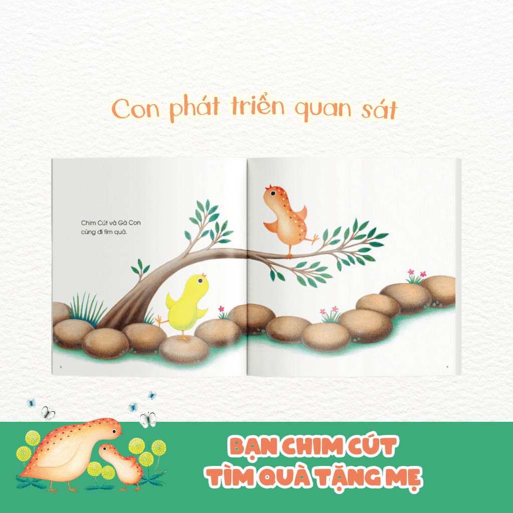 ehon - bạn chim cút - tìm quà tặng mẹ (tái bản)