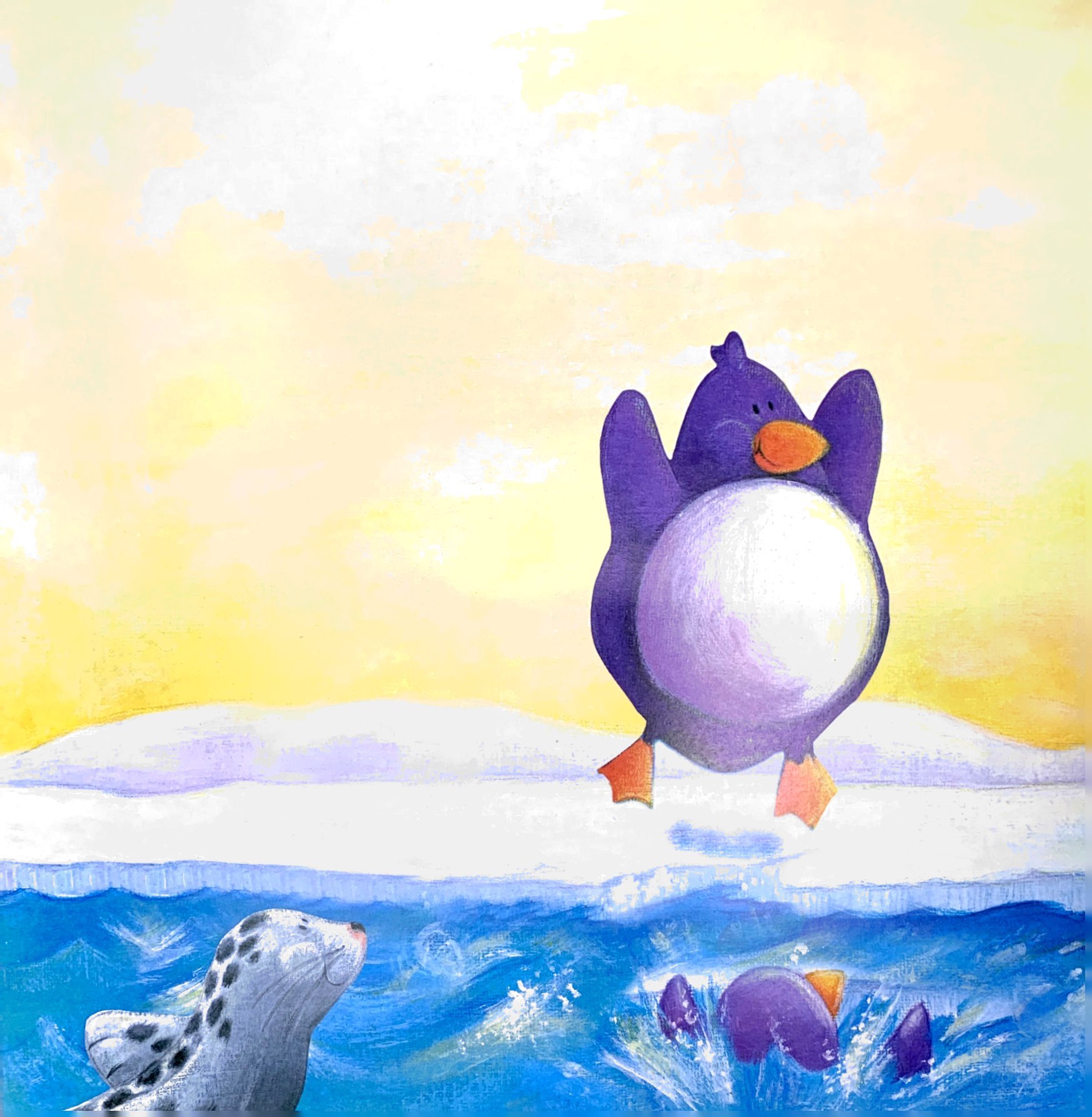 ehon châu âu - chim cánh cụt nhỏ dũng cảm