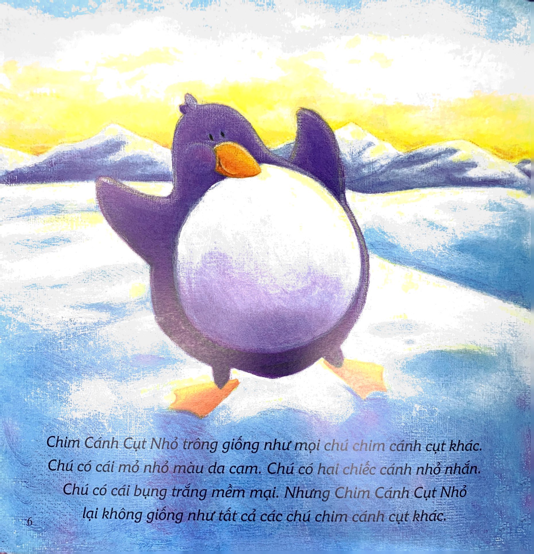 ehon châu âu - chim cánh cụt nhỏ dũng cảm