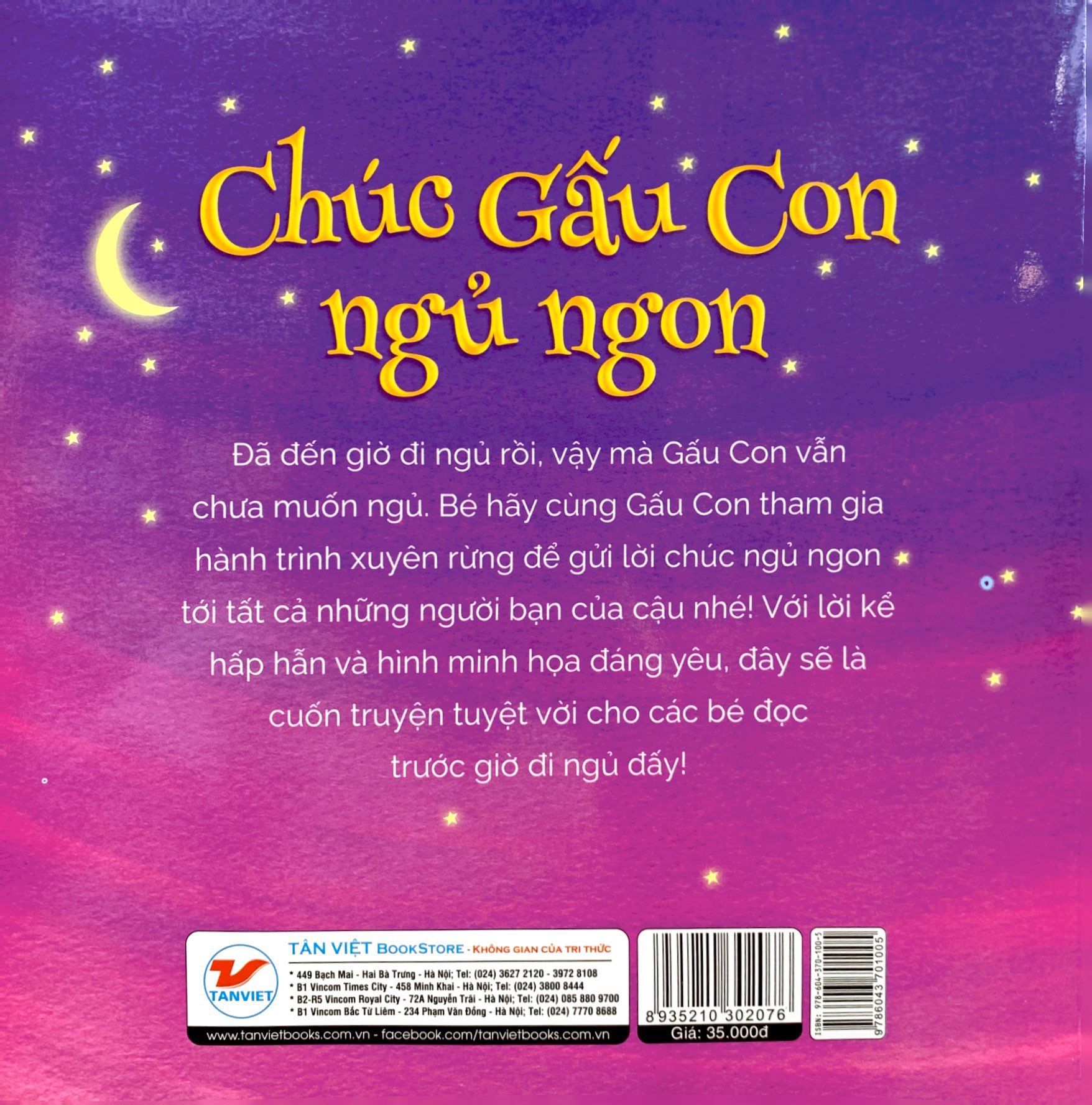 ehon châu âu - chúc gấu con ngủ ngon