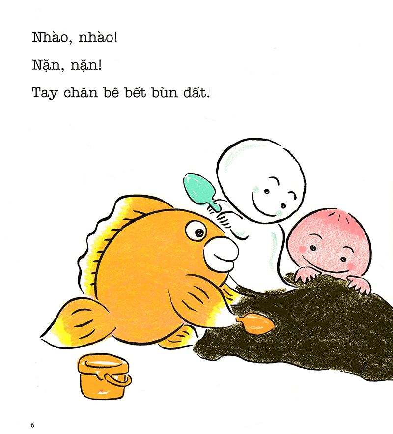 ehon chơi cùng momo - chú bé quả đào - nhào bùn cùng momo (tái bản 2022)