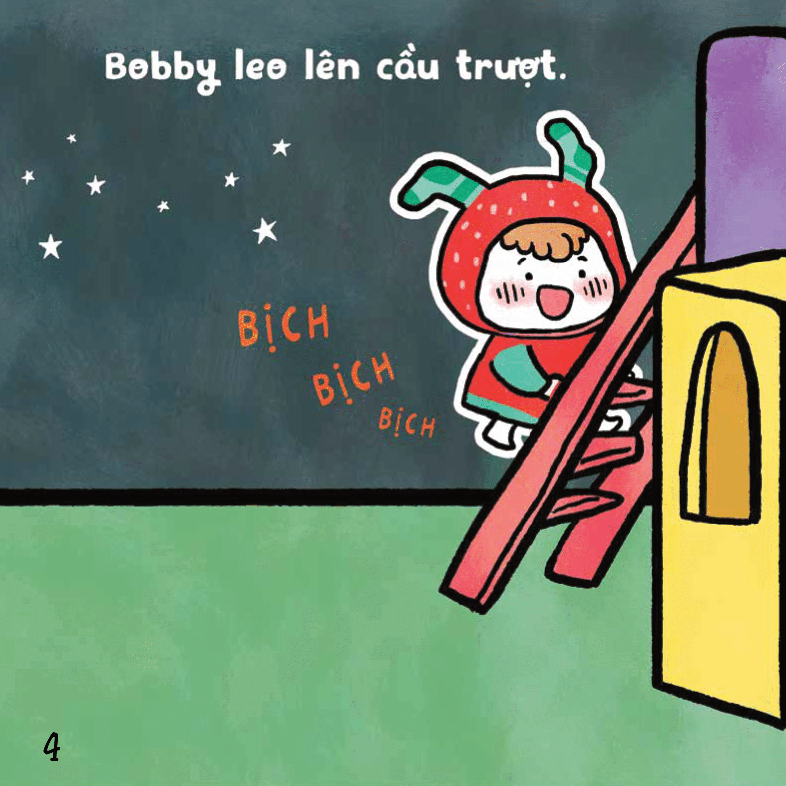 ehon em bé hạnh phúc - bé vui bé khỏe: chơi cầu trượt (dành cho bé 1-6 tuổi)