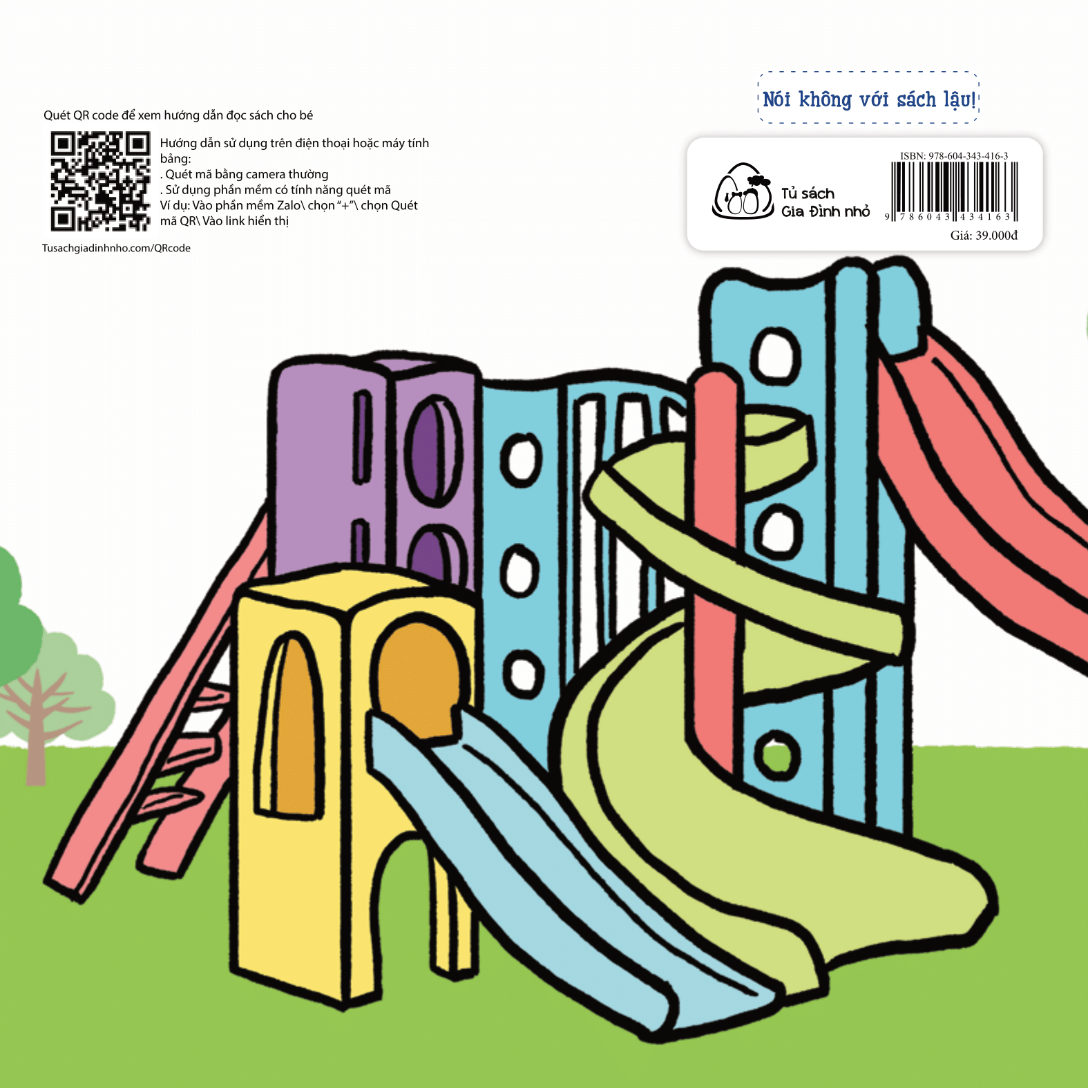 ehon em bé hạnh phúc - bé vui bé khỏe: chơi cầu trượt (dành cho bé 1-6 tuổi)