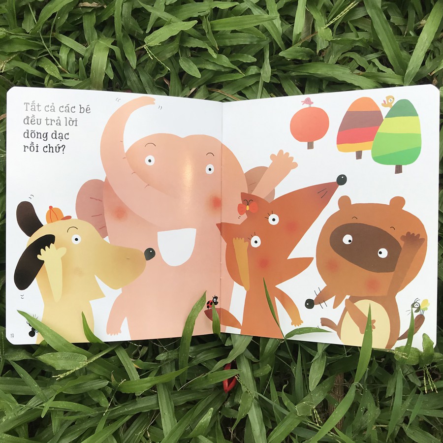 ehon kĩ năng sống cho bé - bé hãy trả lời dõng dạc nhé (từ 0 - 6 tuổi) (tái bản 2023)