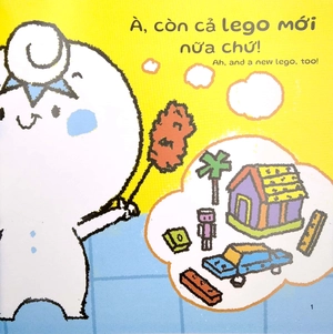 ehon kĩ năng sống - miu miu tự lập: dọn nhà (từ 1 - 6 tuổi) (song ngữ anh - việt)