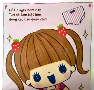ehon kỹ năng sống - bé gái đi toilet (từ 1 - 5 tuổi) - tái bản
