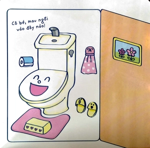 ehon kỹ năng sống - bé gái đi toilet (từ 1 - 5 tuổi) - tái bản