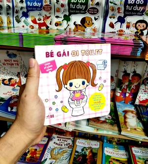 ehon kỹ năng sống - bé gái đi toilet (từ 1 - 5 tuổi) - tái bản