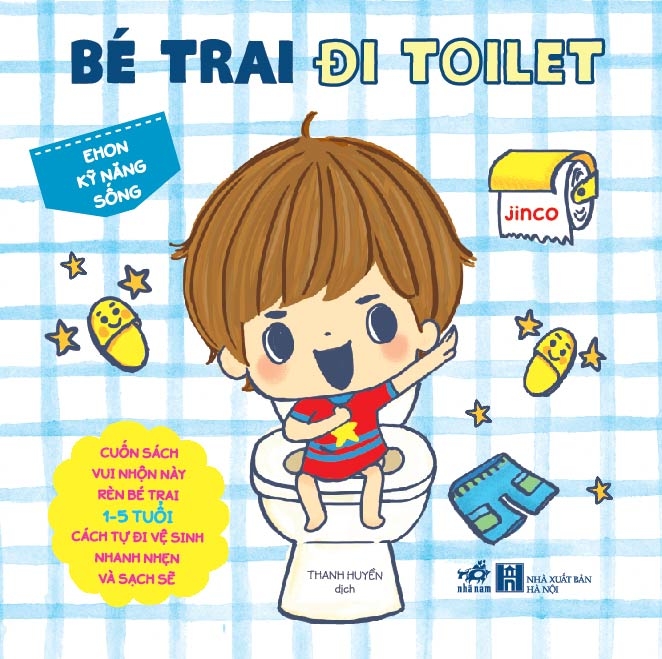 ehon kỹ năng sống - bé trai đi toilet (từ 1 - 5 tuổi) - tái bản