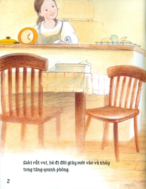 ehon kỹ năng sống cho bé - đôi giày của saki (từ 3 - 8 tuổi)