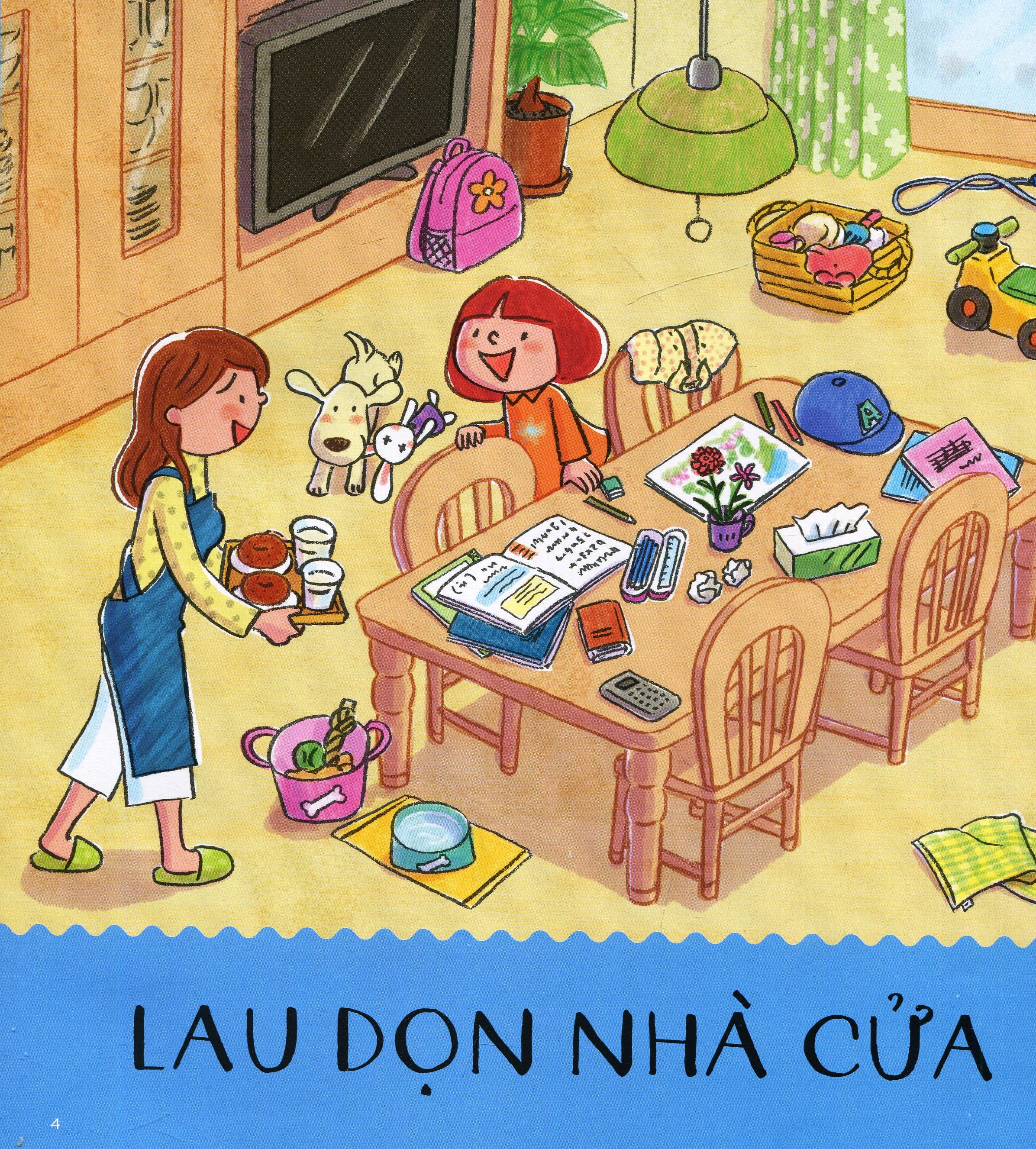 ehon kỹ năng sống - em làm việc nhà (tái bản 2020)