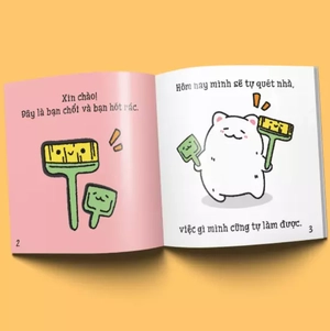 ehon maru - những mẩu chuyện vụn vặt của maru - maru quét nhà (2 - 8 tuổi) (tái bản 2019)