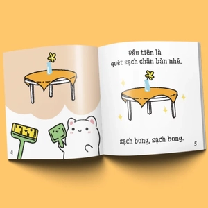 ehon maru - những mẩu chuyện vụn vặt của maru - maru quét nhà (2 - 8 tuổi) (tái bản 2019)