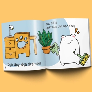 ehon maru - những mẩu chuyện vụn vặt của maru - maru quét nhà (2 - 8 tuổi) (tái bản 2019)