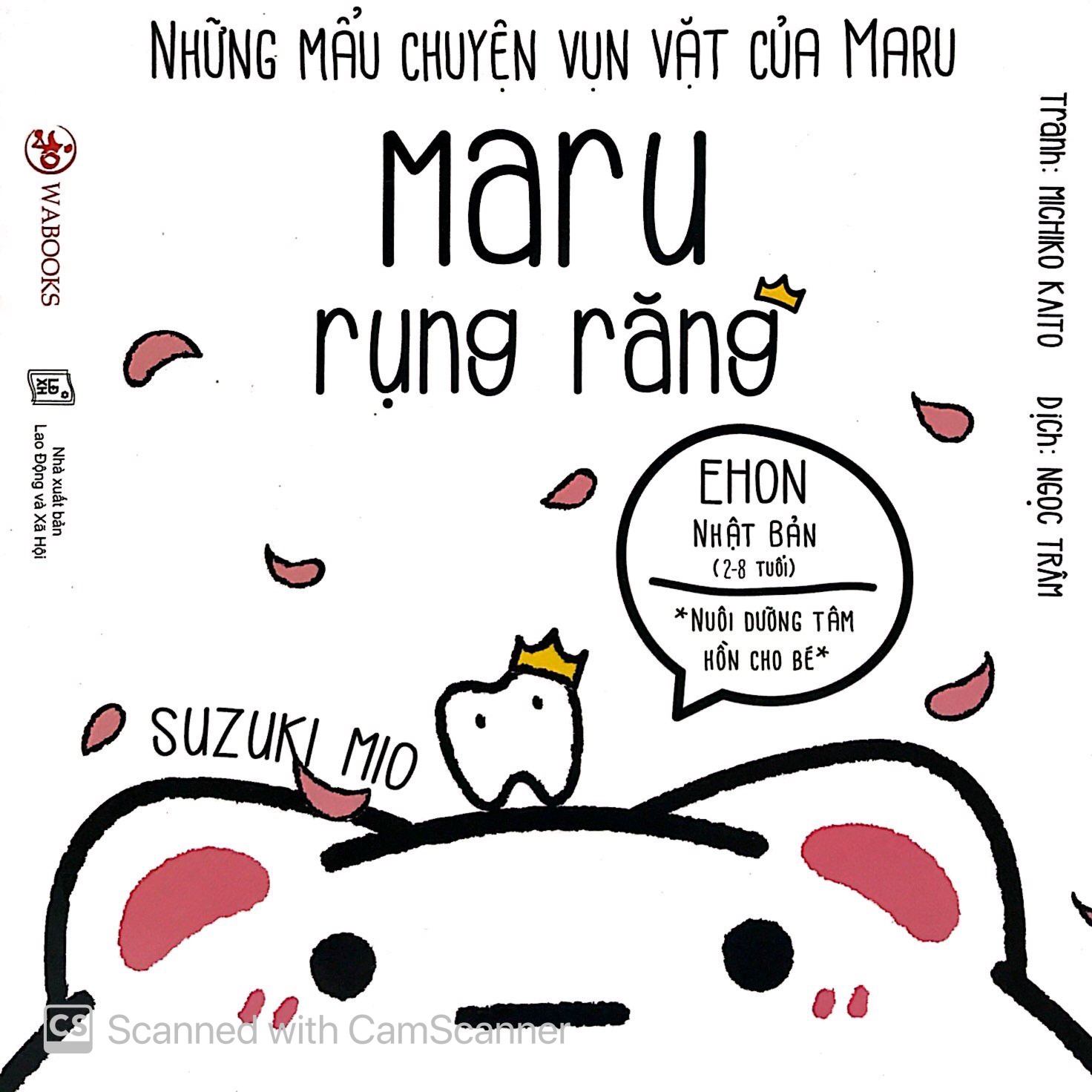 ehon maru - những mẩu chuyện vụn vặt của maru - maru rụng răng (2 - 8 tuổi) (tái bản 2019)