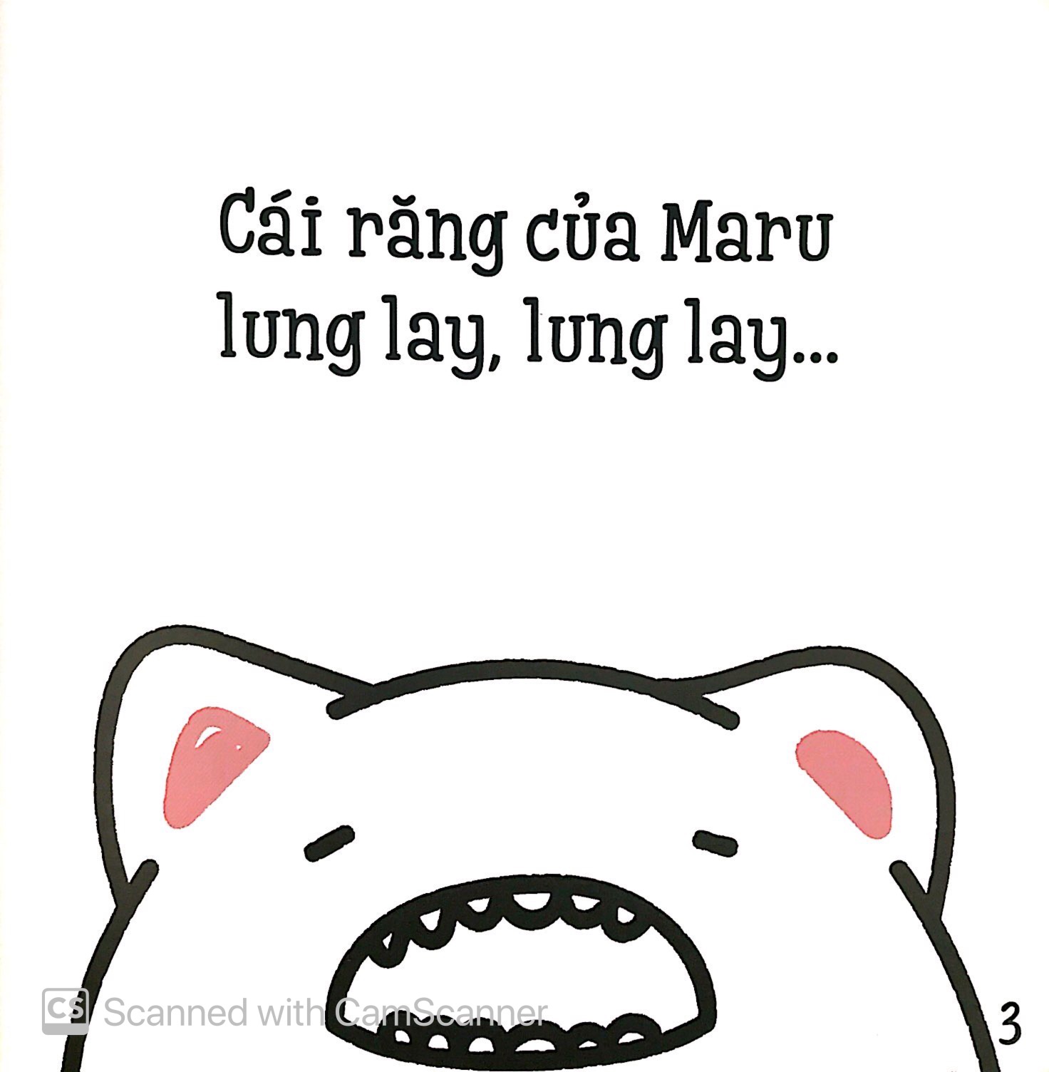 ehon maru - những mẩu chuyện vụn vặt của maru - maru rụng răng (2 - 8 tuổi) (tái bản 2019)