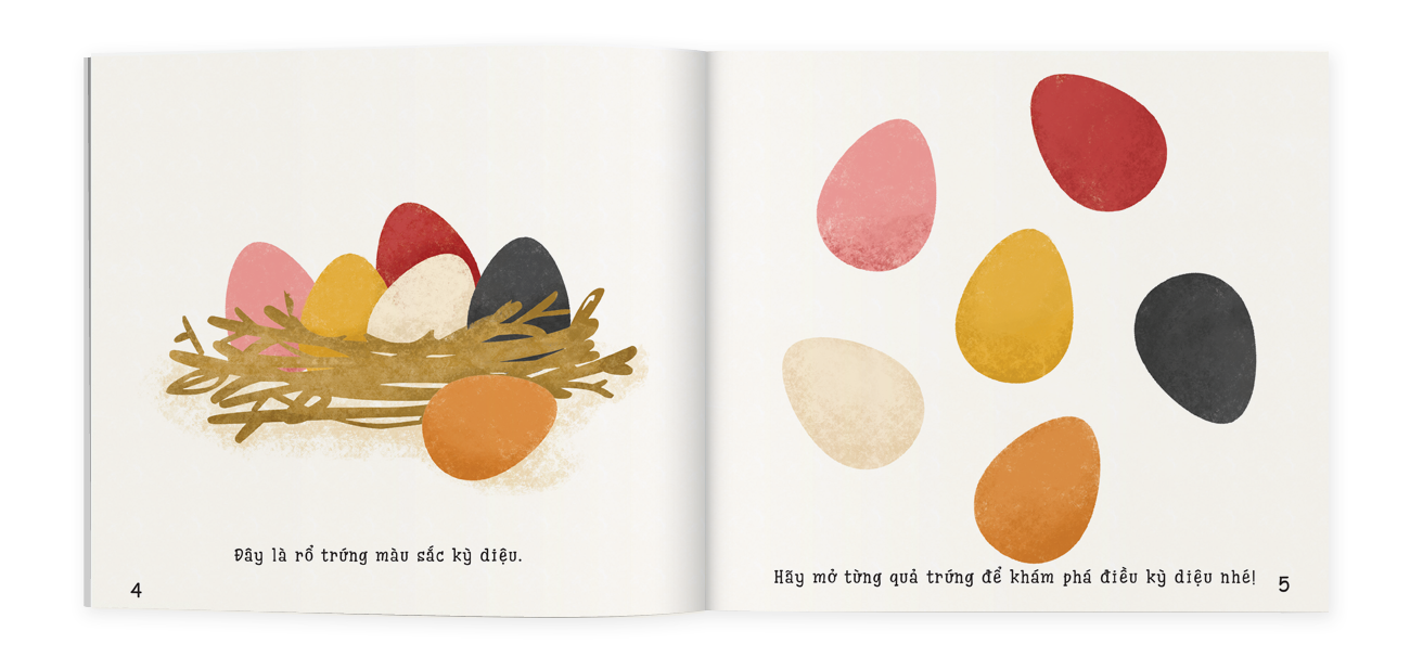 ehon màu sắc - có gì trong quả trứng (0 - 6 tuổi)