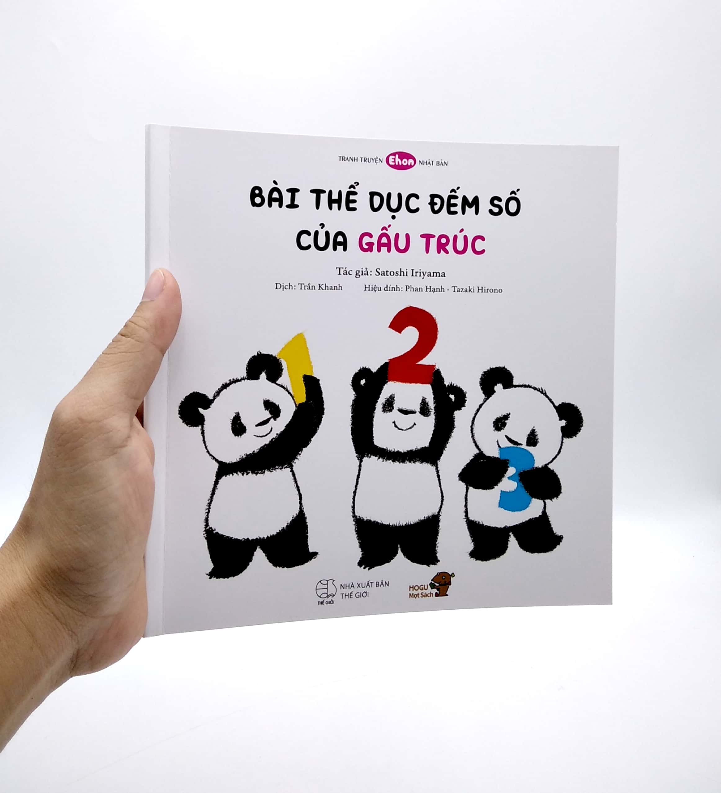 ehon - mọt sách mogu - bài thể dục đếm số của gấu trúc (từ 1 - 6 tuổi)