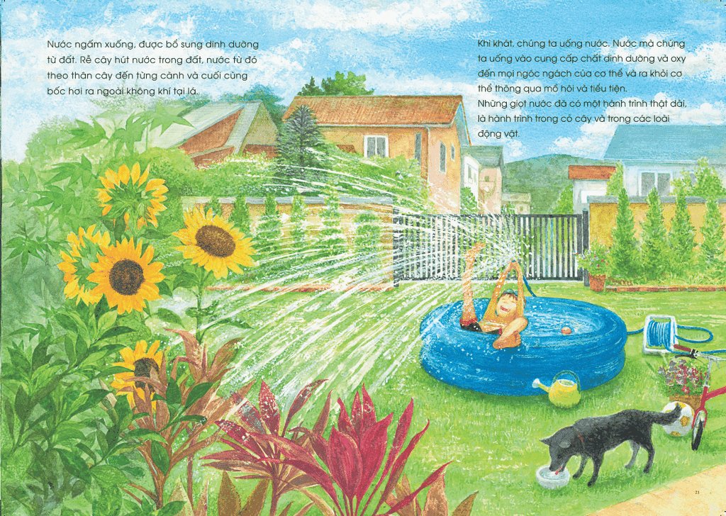 ehon - mọt sách mogu - câu chuyện của những giọt nước (từ 3 tuổi trở lên)