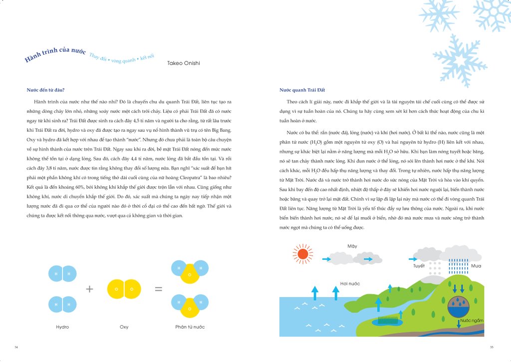 ehon - mọt sách mogu - câu chuyện của những giọt nước (từ 3 tuổi trở lên)