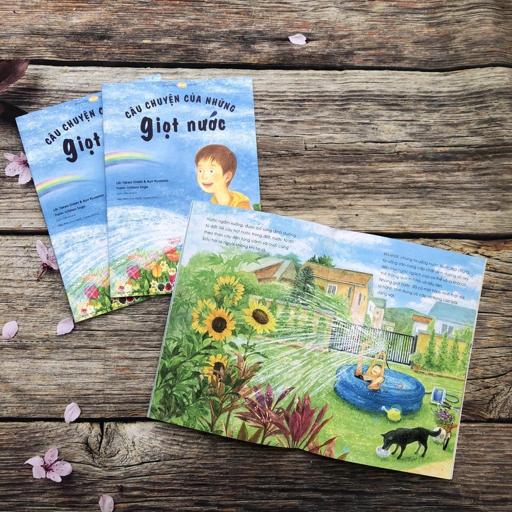 ehon - mọt sách mogu - câu chuyện của những giọt nước (từ 3 tuổi trở lên)